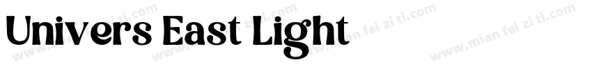 Univers East Light字体转换